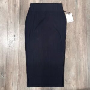 Spiritual Gangster Navy High-Waist Pencil Skirt